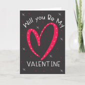 Werden Sie meine Valentinkarte sein? | Niedlich un Karte (Vorderseite)