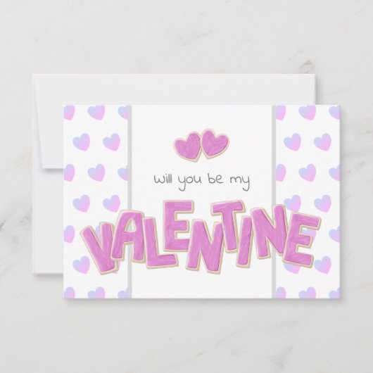 Werden Sie meine Valentinsekekse sein? Karte (Vorderseite)