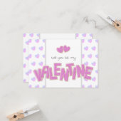 Werden Sie meine Valentinsekekse sein? Karte (Vorderseite/Rückseite Beispiel)