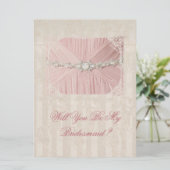 Werden Sie meine Vintage Einladung sein? (Stehend Vorderseite)