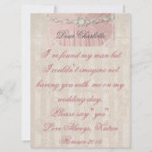 Werden Sie meine Vintage Einladung sein? (Rückseite)