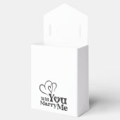 Werden Sie mich heiraten - Vorschlag zur Sonnenhoc Geschenkschachtel (Geöffnet)