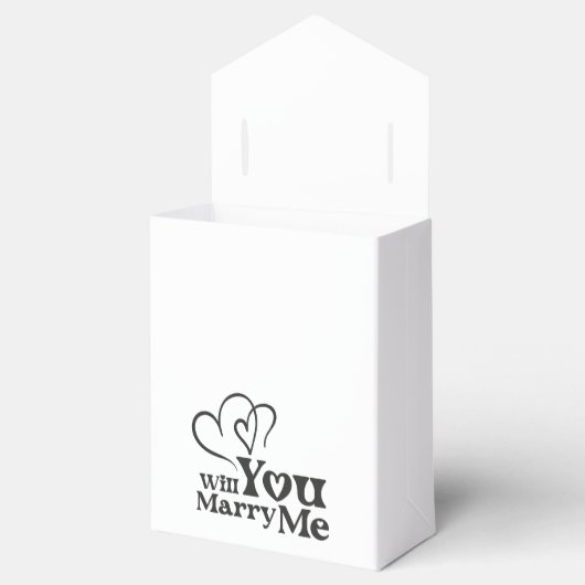 Werden Sie mich heiraten - Vorschlag zur Sonnenhoc Geschenkschachtel (Geöffnet)