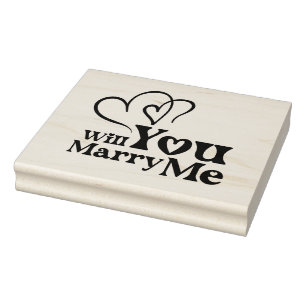 Werden Sie mich heiraten - Vorschlag zur Sonnenhoc Gummistempel