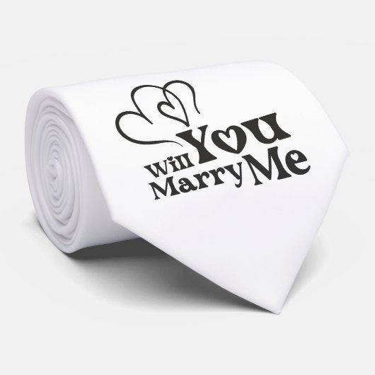 Werden Sie mich heiraten - Vorschlag zur Sonnenhoc Krawatte (Gerollt)