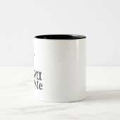 Werden Sie mich heiraten - Vorschlag zur Sonnenhoc Zweifarbige Tasse (Mittel)