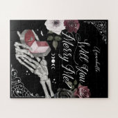 Werden Sie mich mit gotischem Skelett am Holding R Puzzle (Horizontal)