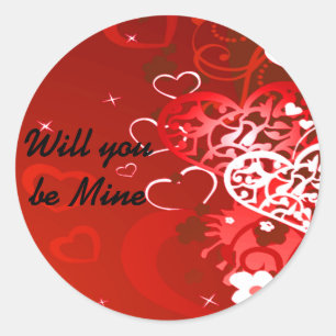 Werden Sie Mine_Sticker? Runder Aufkleber