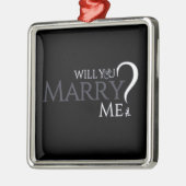 **WERDEN SIE MIR VERHEIRATEN** CHRISMAS VORSCHLAG ORNAMENT AUS METALL (Links)