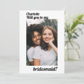 Werden Sie Personalisiert mein Foto sein? Einladung (Stehend Vorderseite)