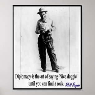 "Werden Sie Rogers - Diplomatie " Poster
