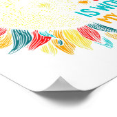 Werden Sie Sozialarbeiter, die Ihr Leben wert mach Poster (Ecke)