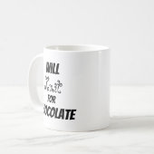 Werden Sie Strick für das Schokoladen-lustige Kaffeetasse (Vorderseite Links)
