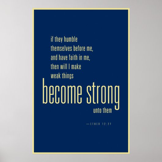 Werden Sie Strong Poster (LDS) (Vorne)