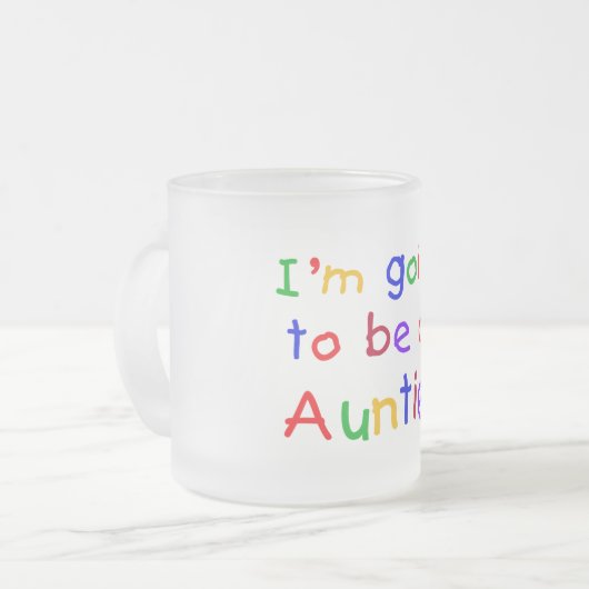 Werden Sie Tante Primärfarben Mattglastasse (Vorderseite Links)