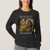 Werden Sie Teil der Lösung, #Humanitarian T-Shirt (Vorderseite)