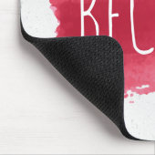 WERDEN Sie Text auf der roten, farbigen Maus-Pad Mousepad (Ecke)