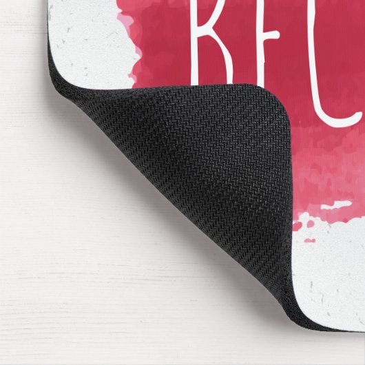 WERDEN Sie Text auf der roten, farbigen Maus-Pad Mousepad (Ecke)