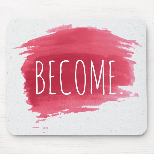 WERDEN Sie Text auf der roten, farbigen Maus-Pad Mousepad (Vorne)