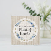 Werden Sie Trauzeugin rustikale Boho-Pfeile? Einladung (Stehend Vorderseite)