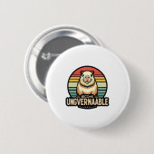 Werden Sie unregierbar Baby Moo Deng Funny Sprichw Button (Vorne & Hinten)