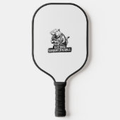 Werden Sie unregierbar Baby Moo Deng Funny Sprichw Pickleball Schläger (Vorderseite)