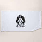 Werden Sie unregierbar Funny Baby Hippo Moo Deng F Strandtuch (Vorderseite)