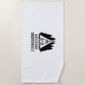 Werden Sie unregierbar Funny Baby Hippo Moo Deng F Strandtuch (Vorderseite)