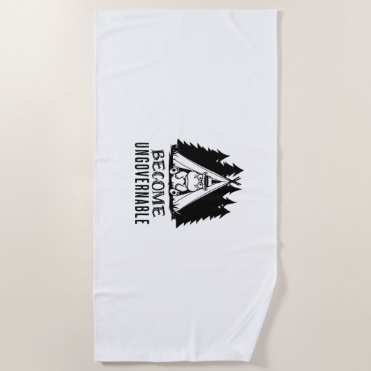 Werden Sie unregierbar Funny Baby Hippo Moo Deng F Strandtuch (Vorderseite)