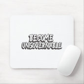Werden Sie unregierbar Funny Rebellion Slogan Resi Mousepad (Mit Mouse)