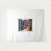 Werden Sie unregierbar lustiges Baby Hippo Moo Den Wandteppich (Vorderseite (Horizontal))