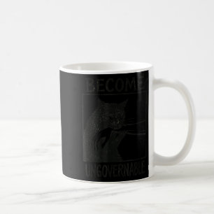 Werden Sie unregierbar schwarze Katze Biting Hand  Kaffeetasse
