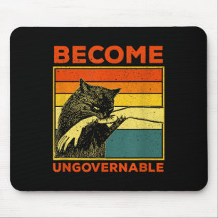 Werden Sie unregierbar - Schwarze Katzen, die Hand Mousepad