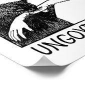Werden Sie unregierbar - Schwarze Katzen, die Hand Poster (Ecke)