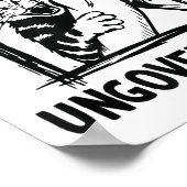 Werden Sie unregierbar - Schwarze Katzen, die Hand Poster (Ecke)