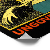 Werden Sie unregierbar - Schwarze Katzen, die Hand Poster (Ecke)