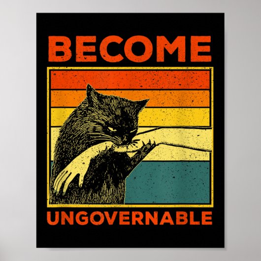 Werden Sie unregierbar - Schwarze Katzen, die Hand Poster (Vorne)