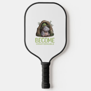 Werden Sie unregierbarer Langschläfer-T - Shirt Pickleball Schläger