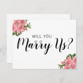 Werden Sie unser Beamter sein? | Hochzeit Einladung (Vorne/Hinten)