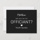 Werden Sie unser Beamter sein? | Hochzeit Einladung (Rückseite)