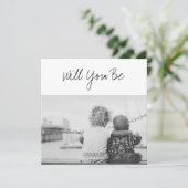 Werden Sie unser "God Parents Baby & Sibling Foto" Karte (Stehend Vorderseite)