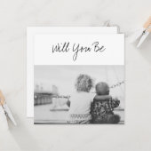 Werden Sie unser "God Parents Baby & Sibling Foto" Karte (Vorderseite/Rückseite Beispiel)