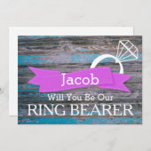 Werden Sie unser Ringholz Einladung (Vorne/Hinten)