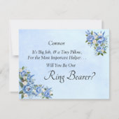 Werden Sie unser Rufträger sein? Blue Peony Card (Vorderseite)