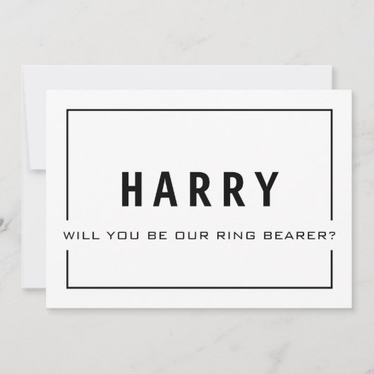 Werden Sie unser Rufträger sein? Trauzeuge-Karte Einladung (Vorderseite)