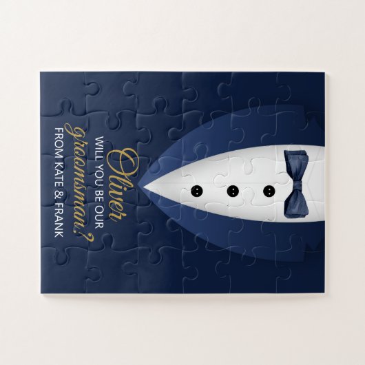 Werden Sie unser Trauzeuge maßgeschneiderter Hochz Puzzle (Horizontal)