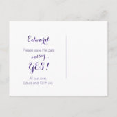 Werden Sie unser Trauzeuge Sternenhimmel Ankündigungspostkarte (Rückseite)