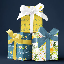 Werden Sie unsere Bridesmaid-Umschlagblätter sein? Geschenkpapier Set