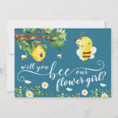 Werden Sie unsere "Flower Girl"-Angebotskarte sein Einladung (Vorderseite)