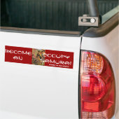 WERDEN SIE ZU EINEM BESUCHSSAMURAI AUTOAUFKLEBER (Auf Lkw)
